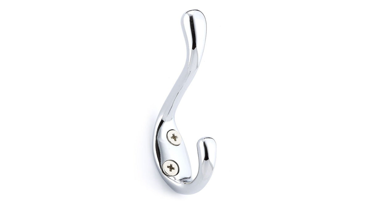 Single Hook, 3.5", Chrome, 3pk Y4B8 - product image 1
