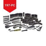Professional Grade Black Chrome Socket Set, SAE/Metric, 197-pc C4W3 - product image 5