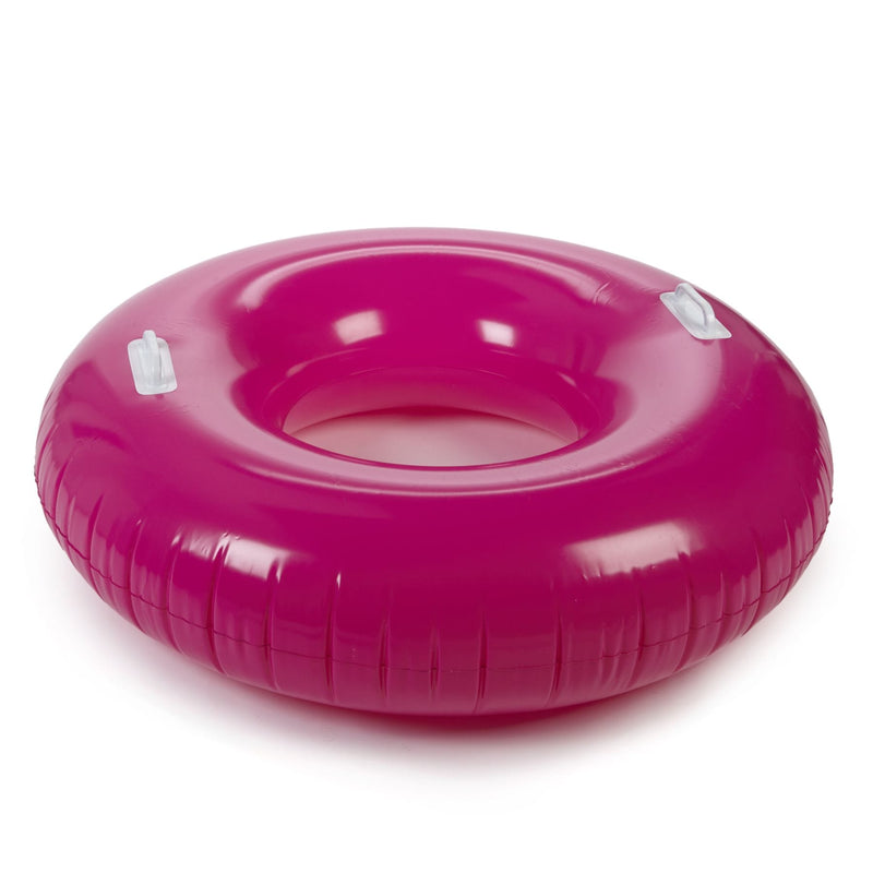 & Finn Inflatable Round Pool Swim Tube, 40 x 10-in, Assorted Colours O3U3