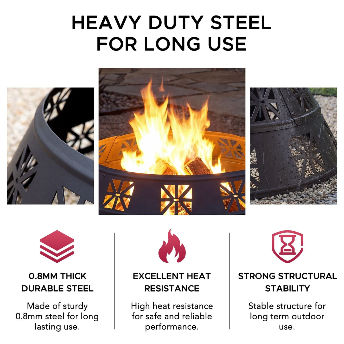 Shelton Fire Ring, Black S6D6 - product image 6