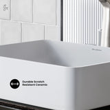 Concorde Rectangle Ceramic Vessel Sink M8S5 - product image 5