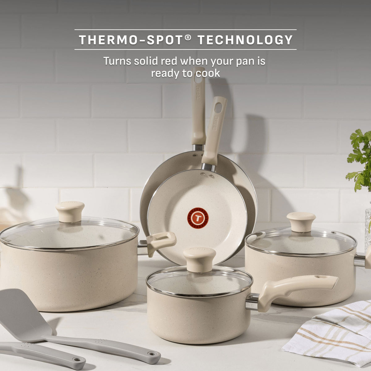 Beige 10-Piece Non-Stick Set, Beige D4E6 - product image 4