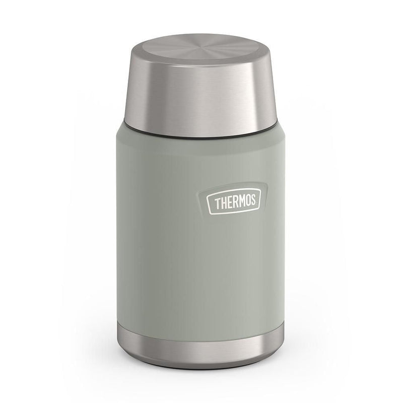 Stainless Steel Food Storage Flask Jar, 24-oz (710-mL), River Rock, with Spoon B9E2