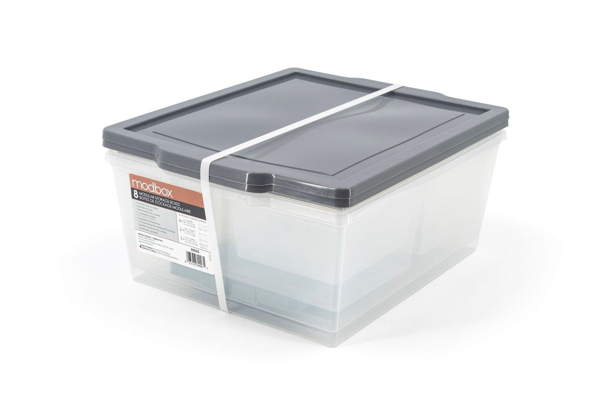 Store Modbox Modular Storage Bin with Lid, 8-pk F1Y3 - product image 3