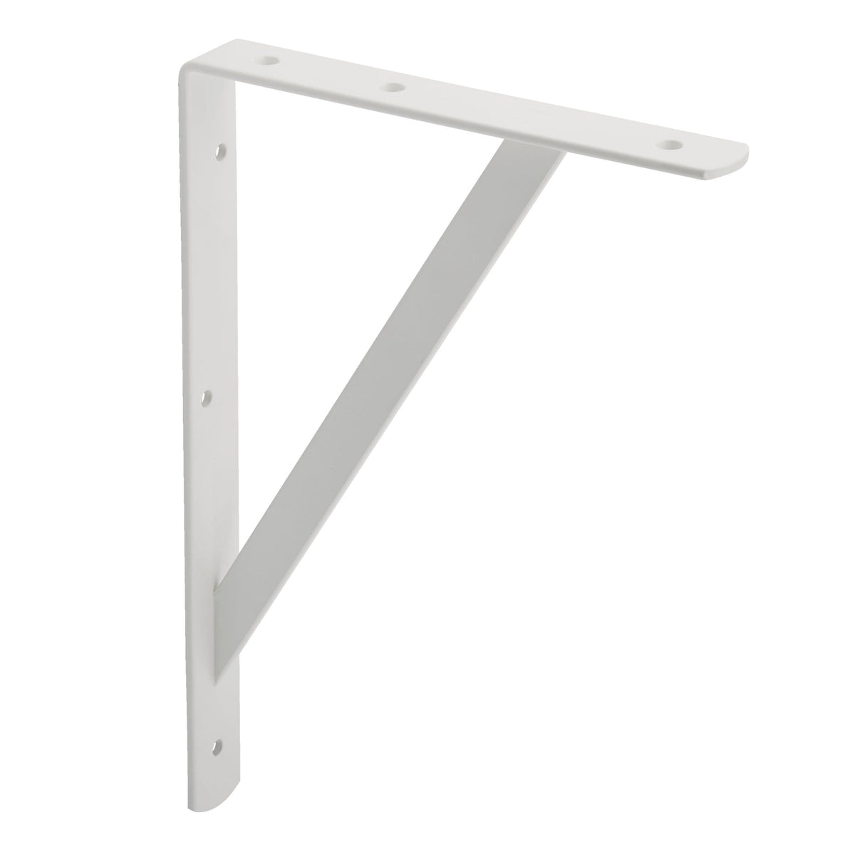 type A Heavy-Duty Shelf Bracket, White, 8 x 12-in F5V1 - product image 1
