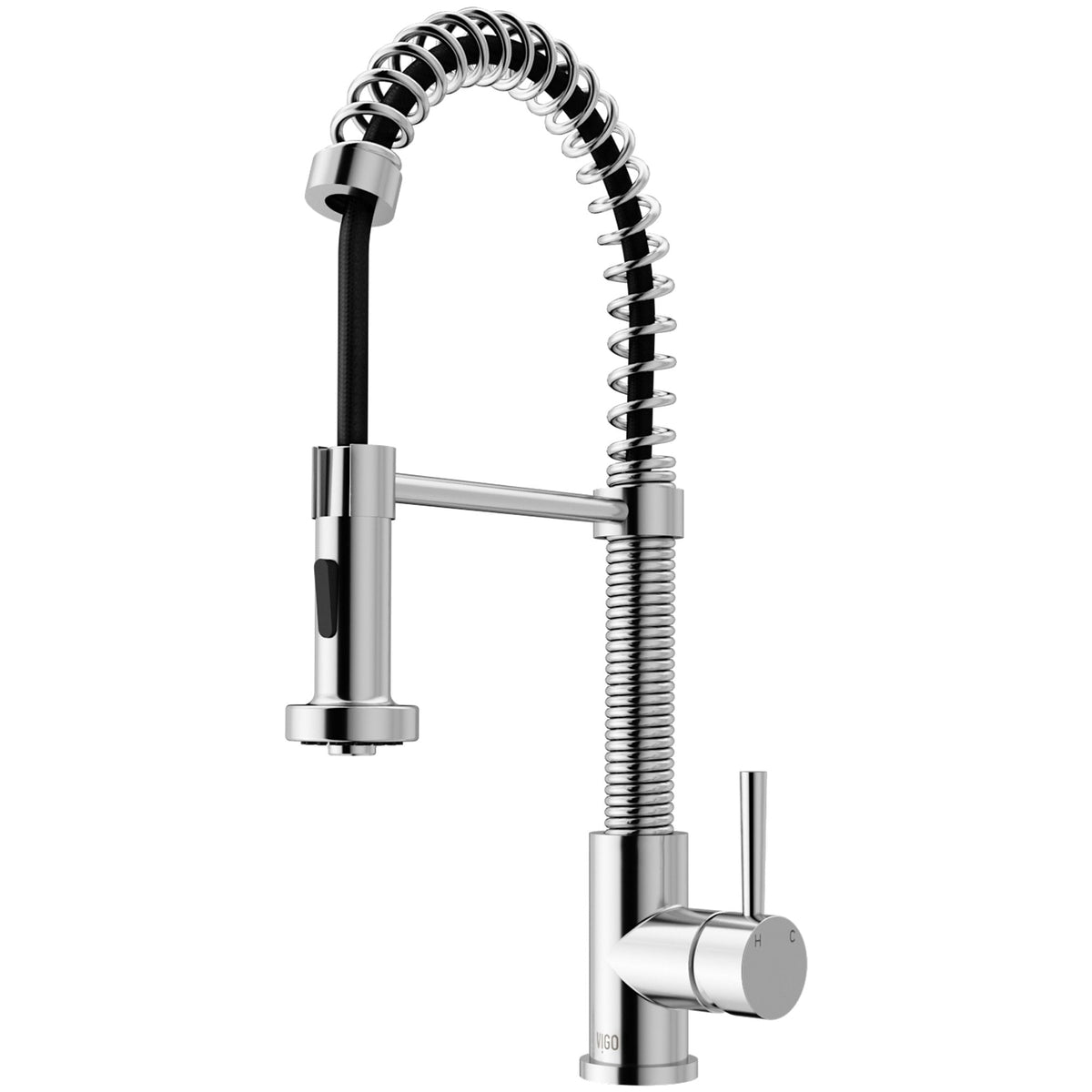 Edison Single Handle Pull Down Kitchen Faucet, Chrome L1P7 - product image 1
