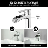 Niko Single Handle Vessel Sink Bathroom Faucet with Deck Plate, Chrome G7D6 - product image 6
