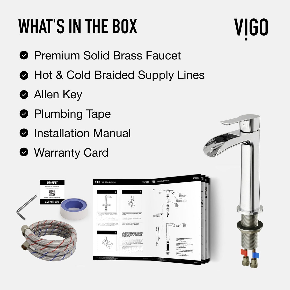 Niko Single Handle Vessel Sink Bathroom Faucet with Deck Plate, Chrome G7D6 - product image 8