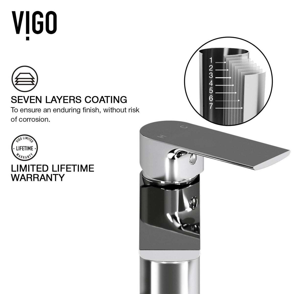 Norfolk Single Handle Vessel Single Hole Bathroom Sink Faucet, WaterSense Certified, Chrome F0E7 - product image 7