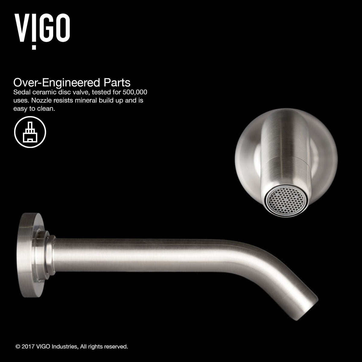 Olus Wall Mount Bathroom Faucet, WaterSense Certified, Brushed Nickel Z0S7 - product image 4