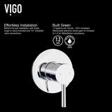 Olus Wall Mount Single Lever Bathroom Sink Faucet, WaterSense Certified, Chrome J3F4 - product image 7