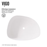 Peony Matte Stone Novelty Composite Vessel Bathroom Sink/Basin with Deep Bowl, White L4J6 - product image 4