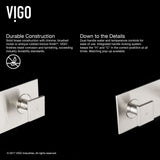 Titus Wall Mount Dual Handle Bathroom Sink Faucet, Eco-Friendly 1.2 GPM Flow Rate, Brushed Nickel Q7B0 - product image 4