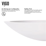 Wisteria MatteStone White Bathroom Sink/Basin Set with Niko Faucet and Oval Composite Vessel H6C4 - product image 8