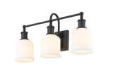 Bryant 3-Light Vanity Light, Black with Opal Shade K6Y5 - product image 4